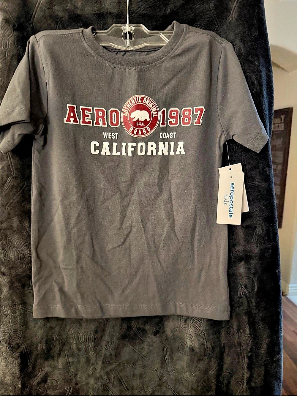 Aeropostale Aero 1987 California Graphic Tee Girls Large NWT